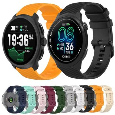 М'який силіконовий ремінець 20/22 мм для COROS APEX 4 42 мм PACE Pro/4 CMF Watch 3-2 Pro Зручний ремінець для Suunto Vertical 2 Race 2/Run
