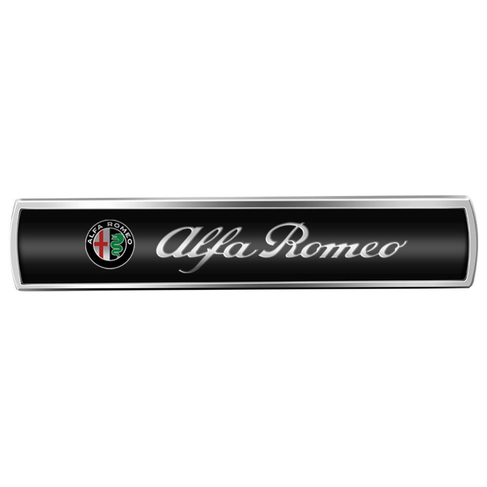 CYYPT1 1/2PC 3D Metal Car Emblem Rear Trunk Side Window Body Sticker For Alfa Romeo Sportiva Tonale Giulietta Mito 147 Auto Accessories