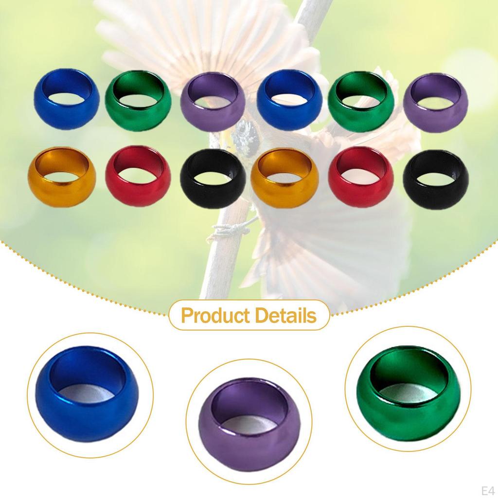 12 Pieces Dove Leg Bands Pigeon Rings Foot Tags Bird for Poultry