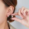 Elegant And Beautiful Hollow Cube Zirconia Earrings Sexy Zircon Suitable For Daily Dressing And Gift Delivery Perfect Choice