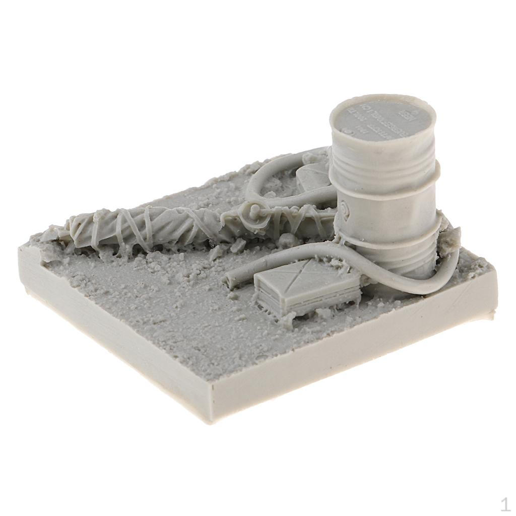 1/35 Resin Model Kit Unpainted Oil Tank for War Game Scenery Building