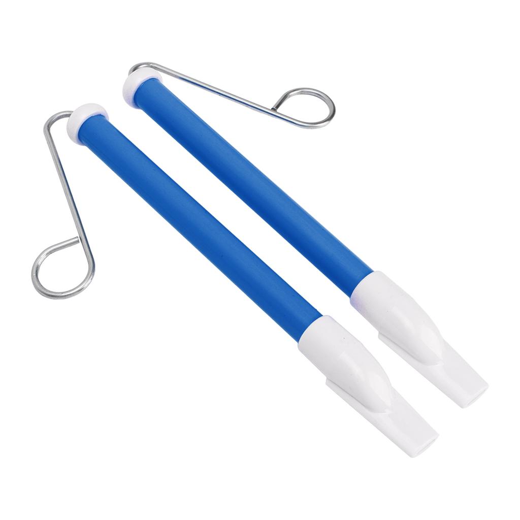 2Pcs Slide Whistle ABS Metal Safe and Simple To Play Lovely Color Children Musical Instrument Blue