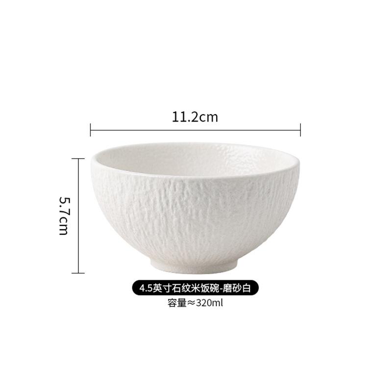 Japanese Black And White High-End Creative Dish Set Plate Ceramic Bowl Western Plate Steak Plate Ceramic Tableware