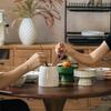 White, Simple And Practical, Chopstick Tube, Kitchen Ceramic Storage Jar, Pen Holder, Exit Knife, Fork, Spoon, Chopstick Cage.