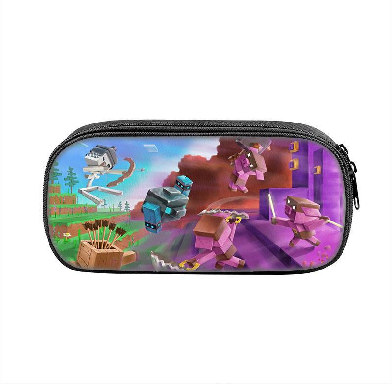 Minecraft Legends School Supplies Storage Bag With Durable Polyester For Kids