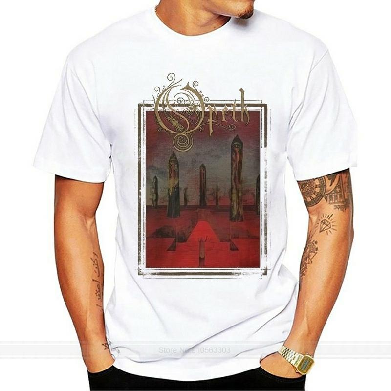 Opeth The Towers Maglietta S M L XL XXL Maglietta Banda Metal T-Shirt Nuova maglietta in cotone uomo moda estiva maglietta taglia europea