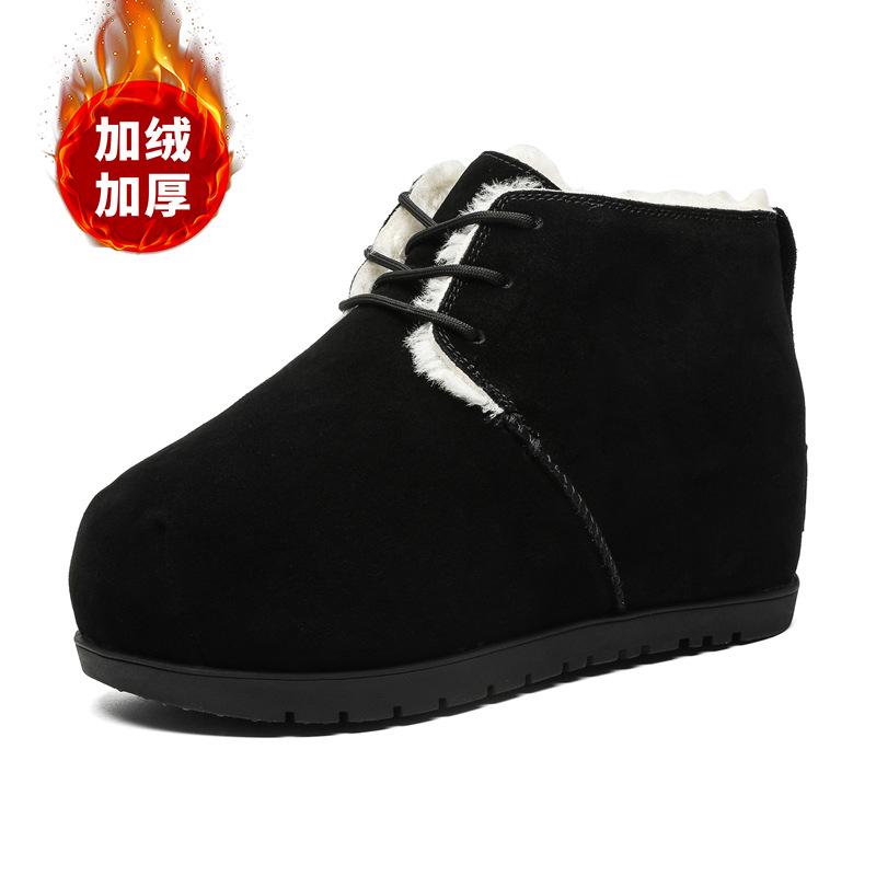 3550 Brot Schneestiefel Herren und Damen Paar Nischendesign Samt verdickte Brotschuhe Mickey großer Kopf Baumwollschuhe