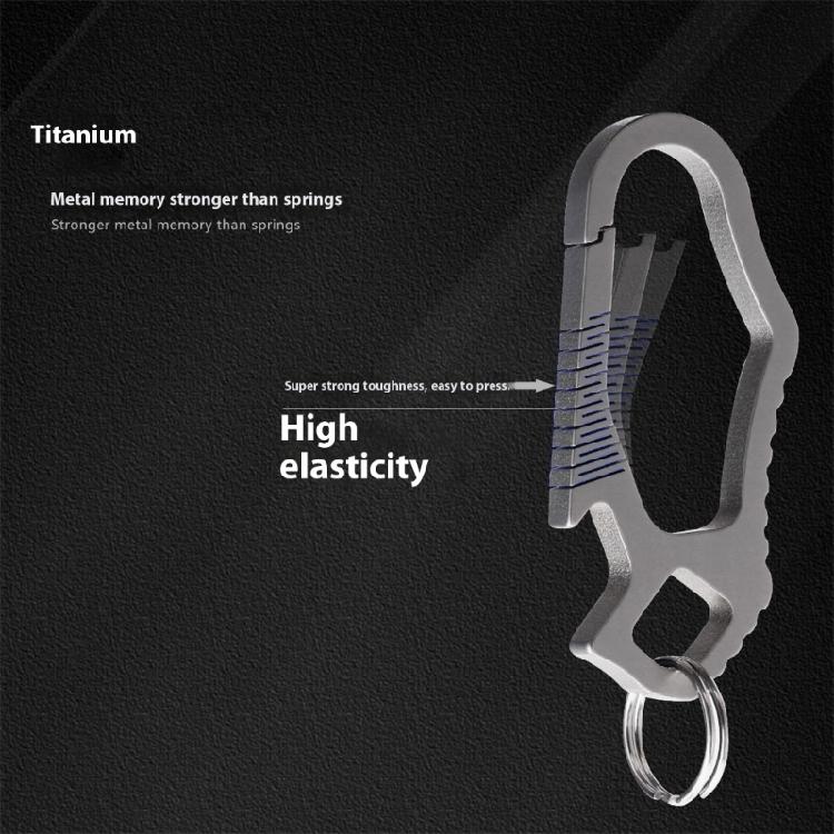 High Strengths Corrosions Resistant Titaniums Key Organizers Ergonomic Keychains Gadget for Adventure Travel