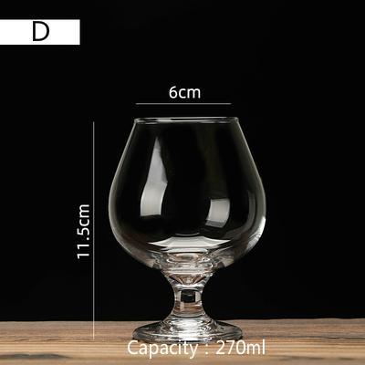 Cognac Brandy GlassTransparent High Capacity Goblet Red Wine Glass Scented Cup Suit Whisky Vodka Bar Restaurant Drinking Vessel