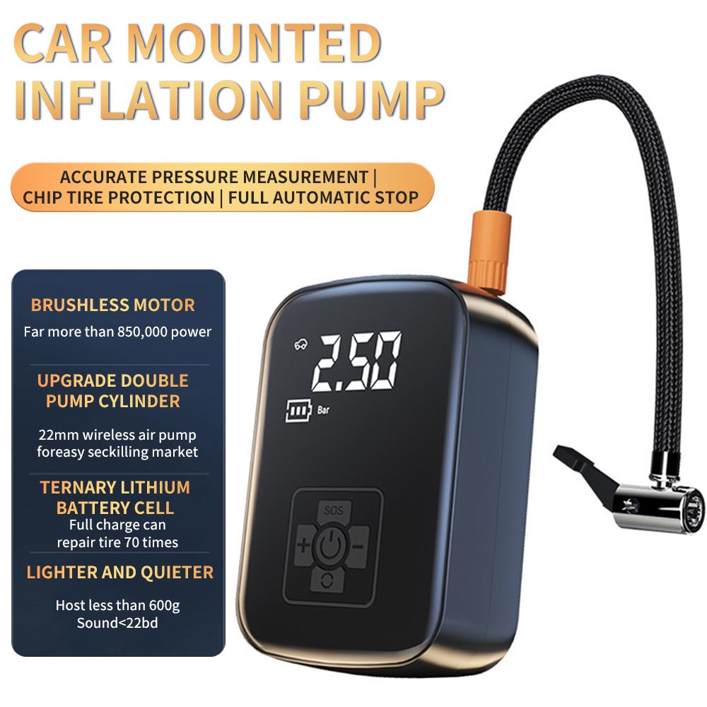 NEW Wireless Car Air Compressor Air Pump Electric Tire Inflator Pump Car Air Compressor Electric Tire Gases Machines