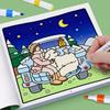 Cross-Border Girlmoments Children's Doodle Coloring Book: Cute, Comfortable, Educational Character Paintings