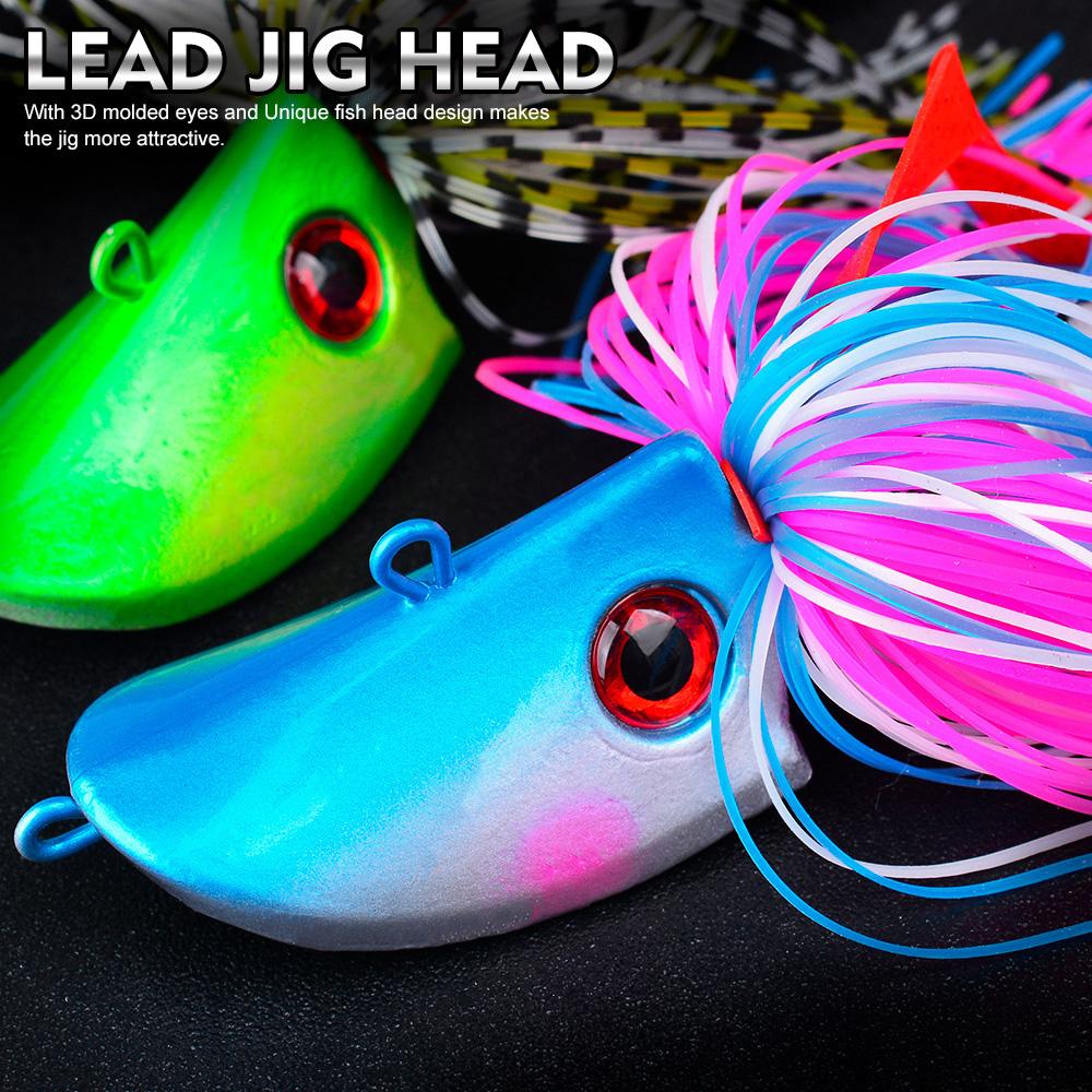 Proberos 1pc Premium Jigging Head Bait with Soft Worm Set: Weighted Fishing Hooks for Pro Anglers - Durable