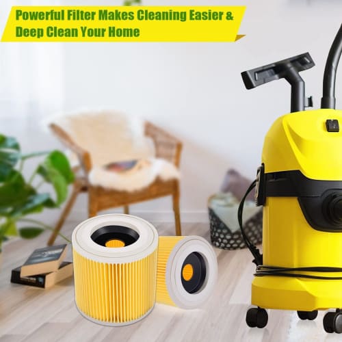 Replacement Cartridge Filter for Karcher WD3 Premium, WD2, WD3, WD3P, WD3MV2, and MV3 Vacuum Cleaners