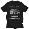 Men's Cool Short-Sleeve T-Shirt Never Go Faster Than Your Guardian Angel Can Go Tshirt Men Teenager Cotton Tee Shirt Fashion Top