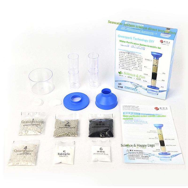 Kit d'eau propre DIY Green Science pour enfants Projet scientifique Apprentissage STEM Éducatif Ensemble de jouets de purification