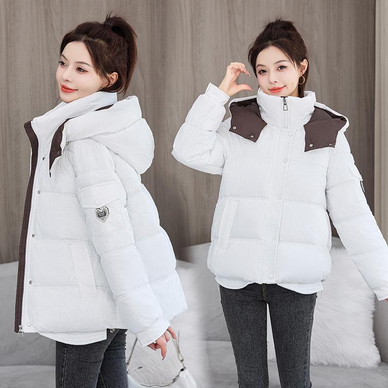 2026 Winter New Down Cotton Jacket Women's Short Thickened Bread Jacket Korean Version Loose Student Cotton Jacket