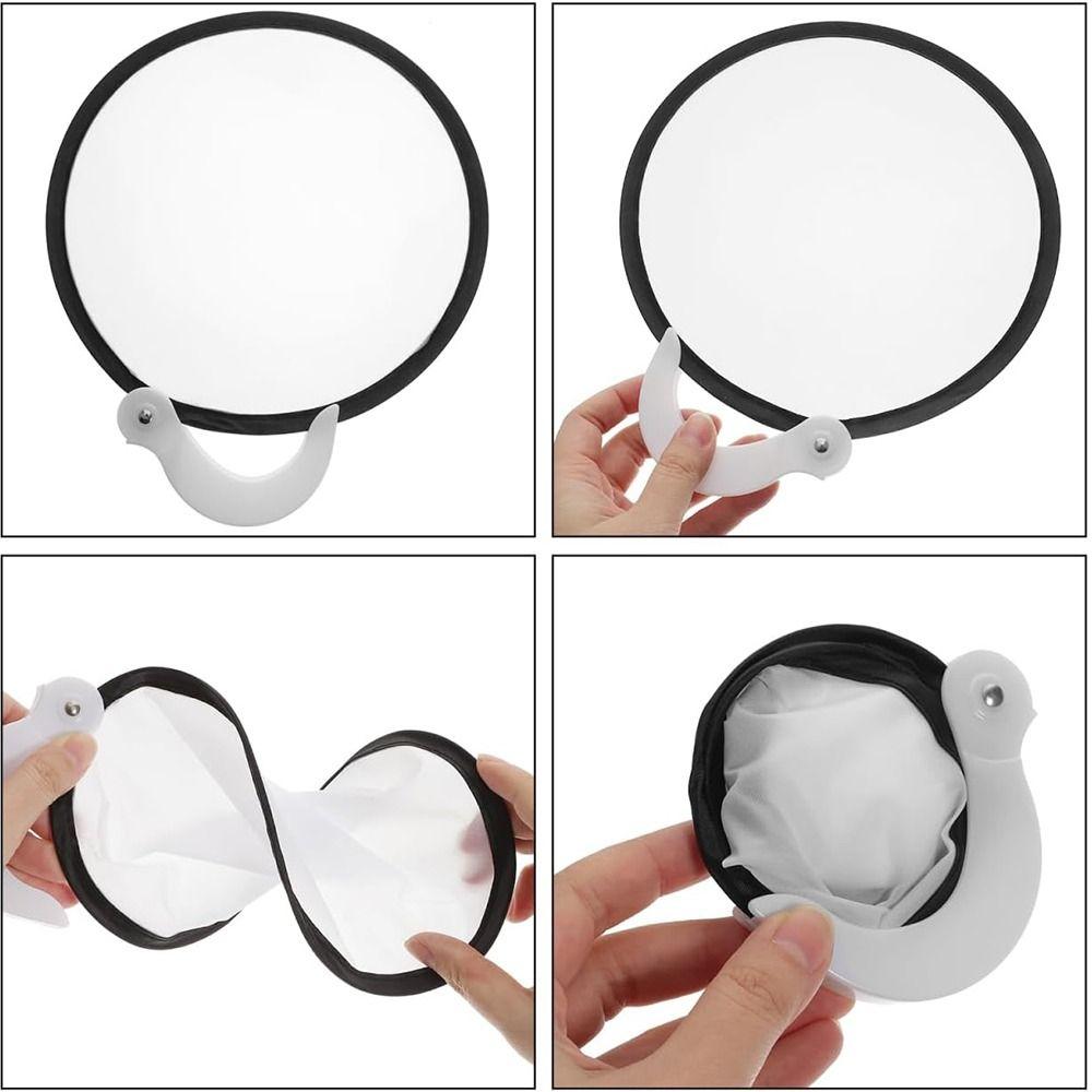Heißes Leeres Design DIY Weißer Faltfächer Tragbarer Handwerk Handgehaltene Runde Faltfächer Handfächer Partygeschenke Tägliche Nutzung Sommer