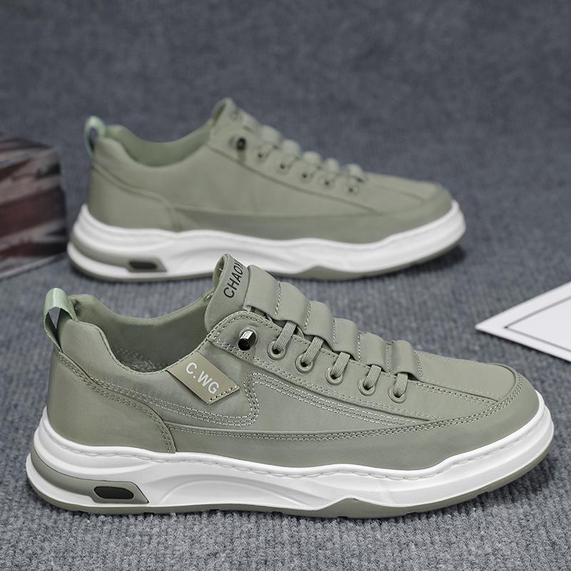 

Old Beijing cloth shoes men s clothing Korean version of the trend ice silk cloth breathable board shoes social guy casual lazy loafers men 44 зелений