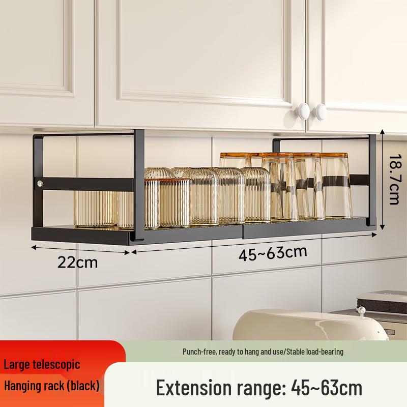 DANLE Ausziehbarer Küchen-Aufbewahrungsständer für unter den Schrank