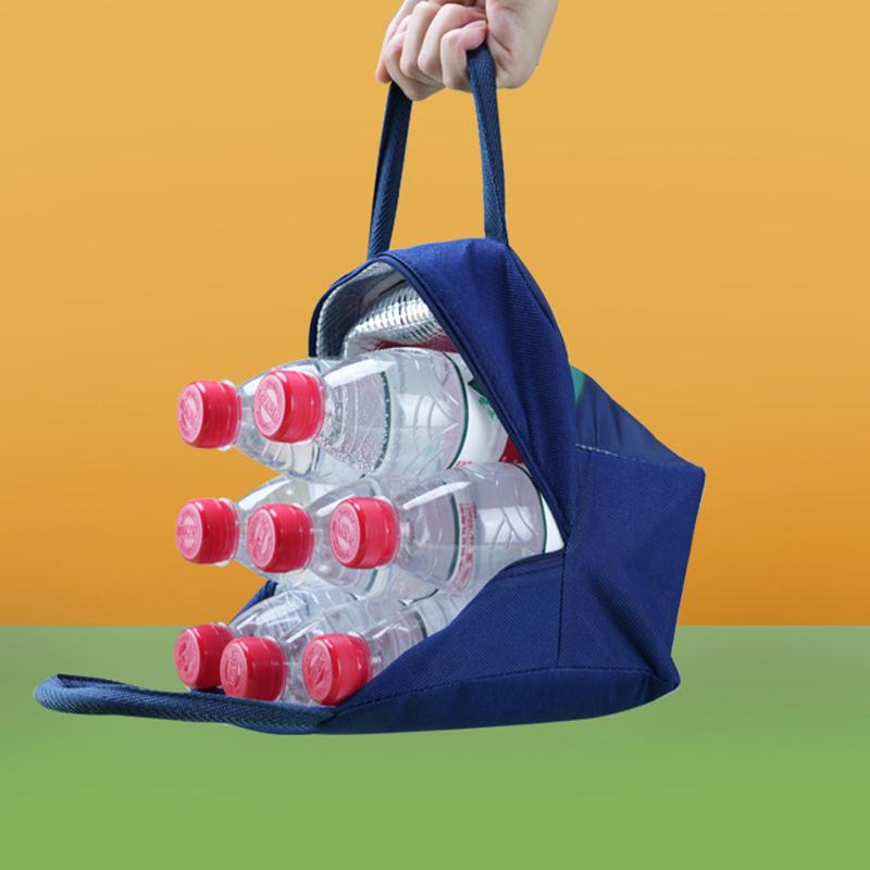 Cartoon Cute Lunch Bag For Children Aluminum Insulation Keep Temperature Lunch Box Hangbag Outdoor Picnic Food Storage Bags