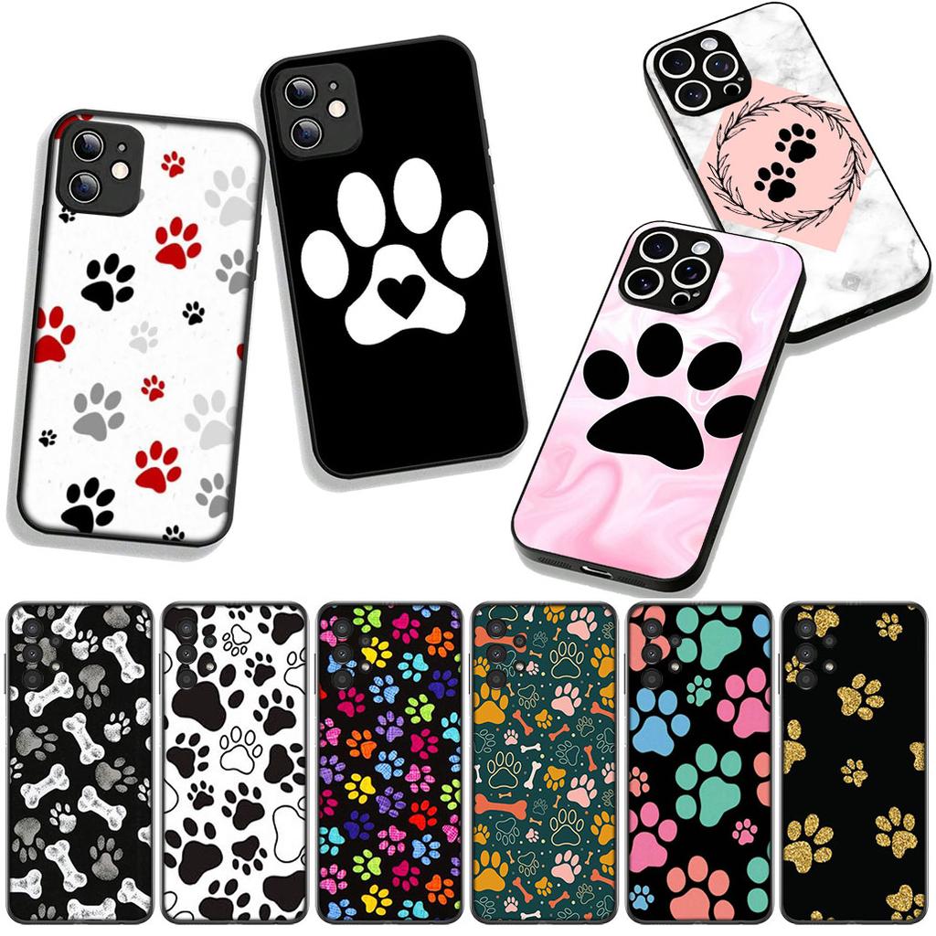 For Xiaomi Redmi 15 A5 9A 9T 10A 10C 9C NFC 15C Note 11 9 10 Pro Plus 8T Phone Cover Case Cute Dog Paw Footprint Casing