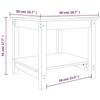 VidaXL Table basse 50x50x45 cm Bois massif de pin 822277
