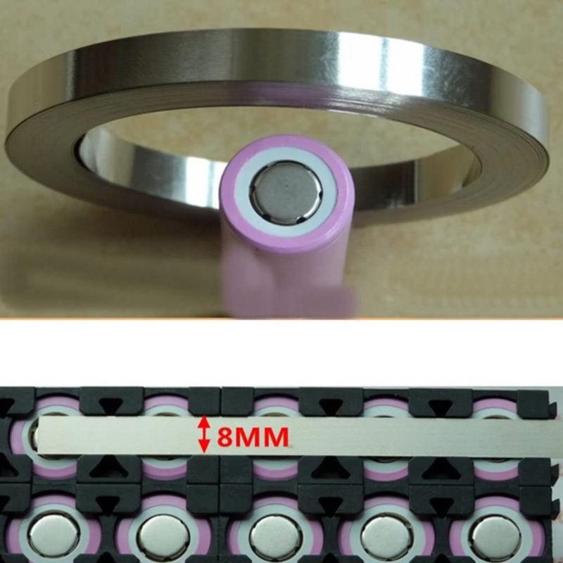1 Roll 18650 Li-ion Battery Nickel Sheet Plate Nickel Plated Steel Belt Strip Connector Spot Welding Machine Battery Welders