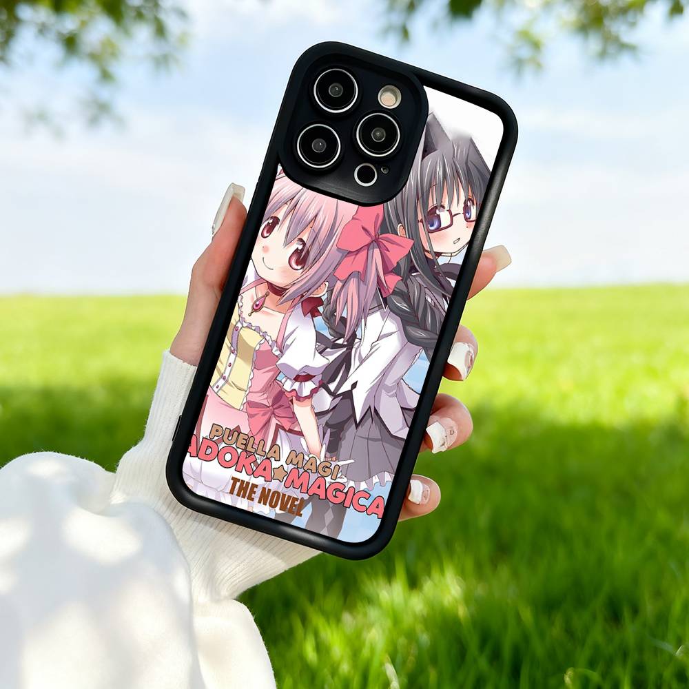 

P-Puella Magi Madoka Magica Phone Case For IPhone 15 14 13 12 11 16 17Pro Max Plus Mini Silicone Soft Cover iPhone 14 plus