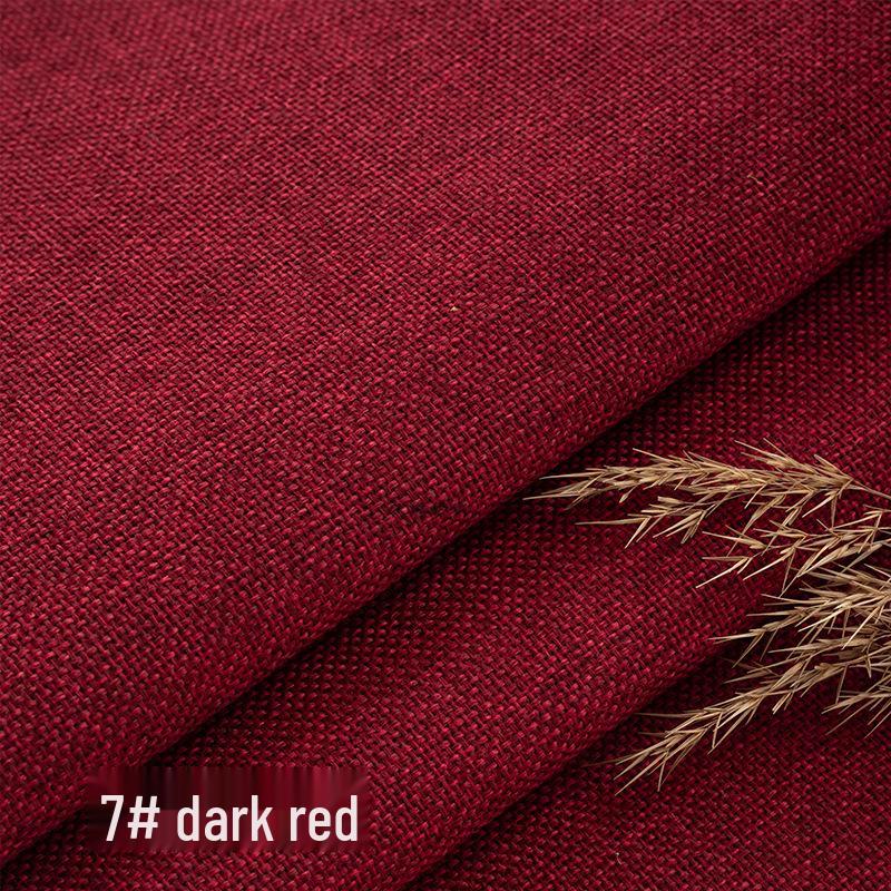 Coarse Plain Linen Fabric: Soft Upholstery, Car Seat, Chair Cushion, Tablecloth, Imitation Linen Cover