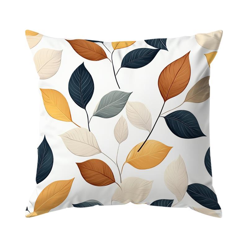 

Home Decor Colorful Leaf Pattern Pillowcase for Home Decor Pattern Cushion Cover Suitable for Sofa Bedroom Car Pillow Cover 16x16Inch