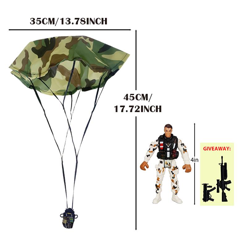 Parachute Toy Army Police Military Snow Navy Soldier Action Figure Toy Hand Throwing Kids Game for Boy Children Christmas Gift