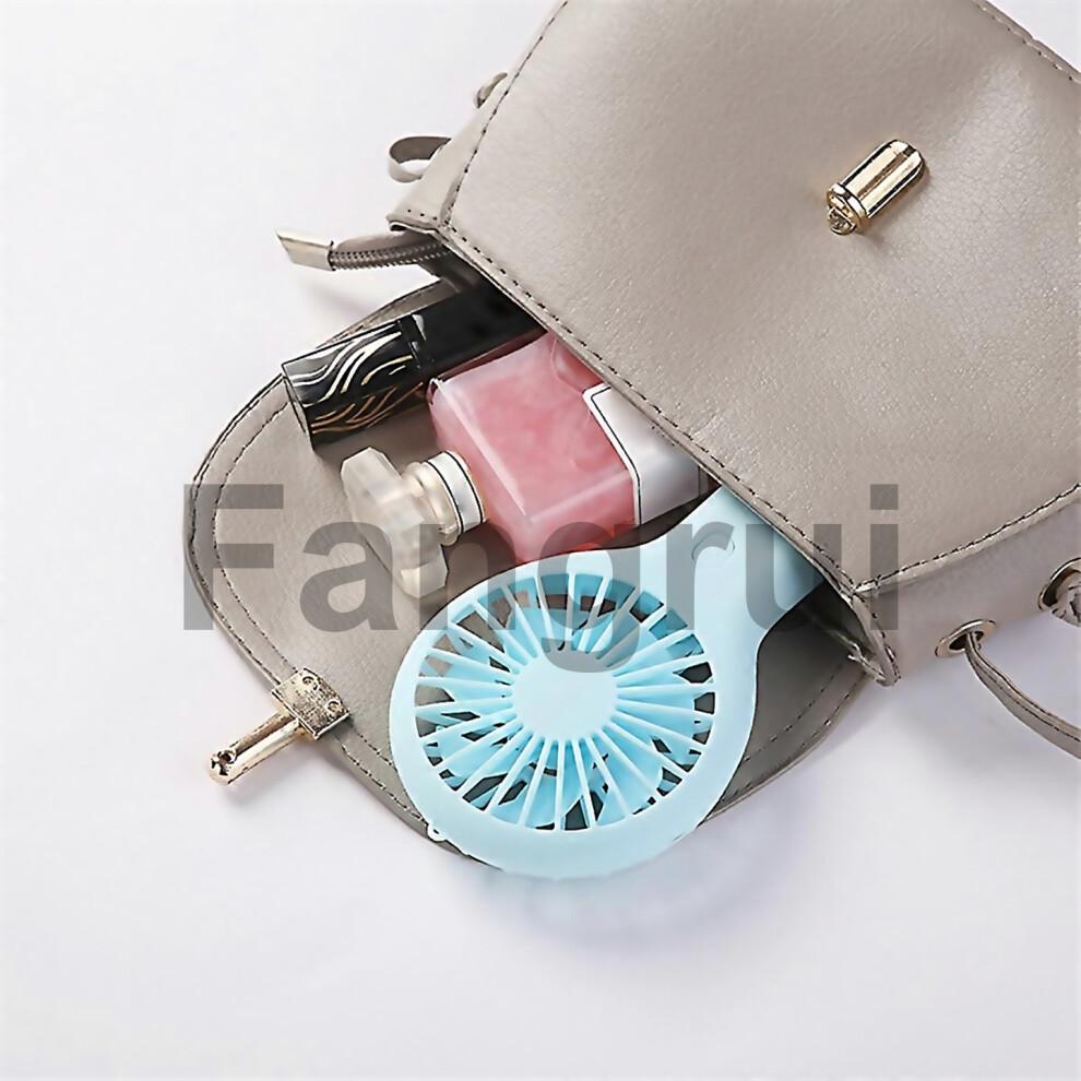 For Portable Mini Handheld Fan Usb Rechargeable Fan Green