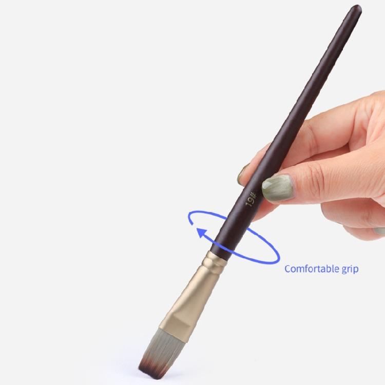 22Pcs Anti-sheding Nylon Paint Brush with Brush Holder, Perfect for Oil Acrylic Watercolor Painting