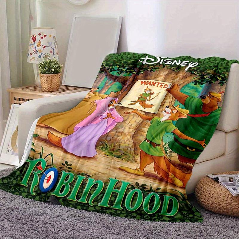 1 Stück, Disney Robin Hood Steckbrief Decke, Heimdekoration, Sofabezug, Outdoor-Decke, Geschenk