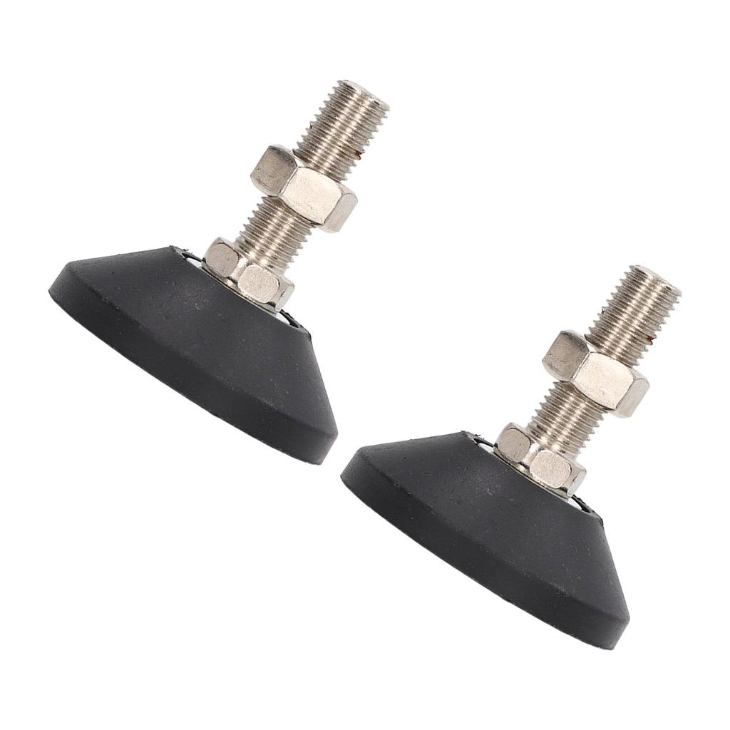 2 Pcs Thread Leveling Feet 150kg Bearing Height Adjustable Anti Skid Scratch Resistant Screw Foot
