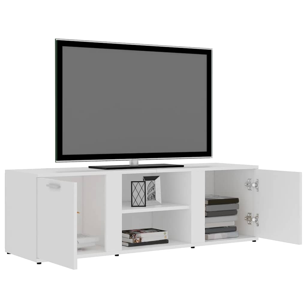vidaXL TV-Schrank Weiß 120x34x37 cm Holzwerkstoff