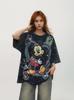 European and American Trendy Summer Loose Crew Neck Short-Sleeve T-Shirt with Cartoon Prints