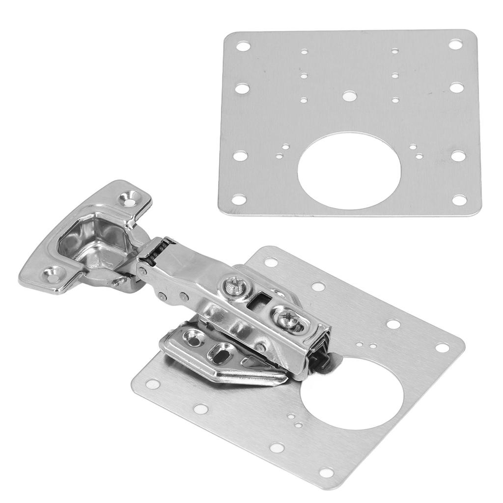 Hinge Repair Plate Stainless Steel Maintenance Accessory Set Kit for Door Cabinet