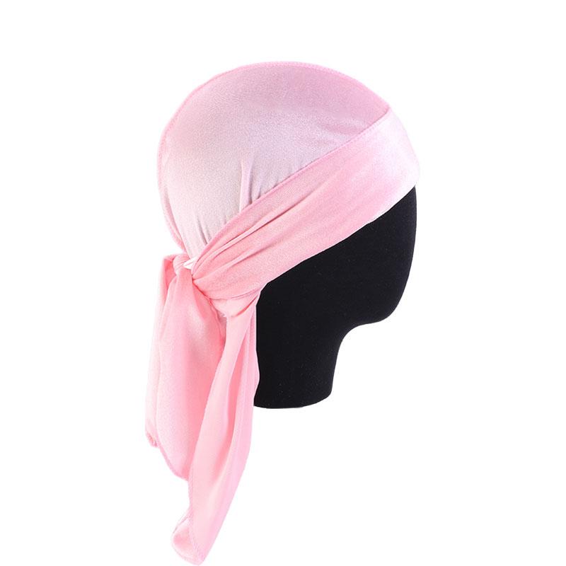 Vintage Velvet Durag Solid Color Lace Up Head Wraps Soft Bandana Elastic Turban Cap Comfortable Cycling Hats For Women & Men