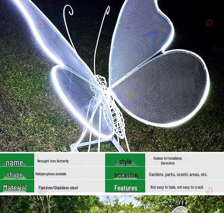 LED Dynamic Glowing Butterfly Outdoor Waterproof Garden Lights