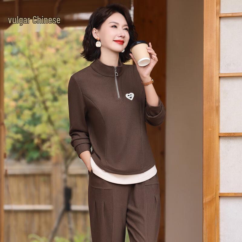 Универсальный женский комплект из толстовки с длинным рукавом 5XL