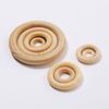 10/15/20/30 Pcs/set Wooden Macrame Rings Natural Unfinished Solid Wood Rings