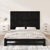 VidaXL Wall-mounted Headboard Black 147x3x90 Cm Solid Pine Wood 824897