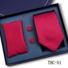 Men'S Business Tie Pocket Square Scarf Gift Box Set Formal Wedding Professional Shirt Trendy Tie Worker