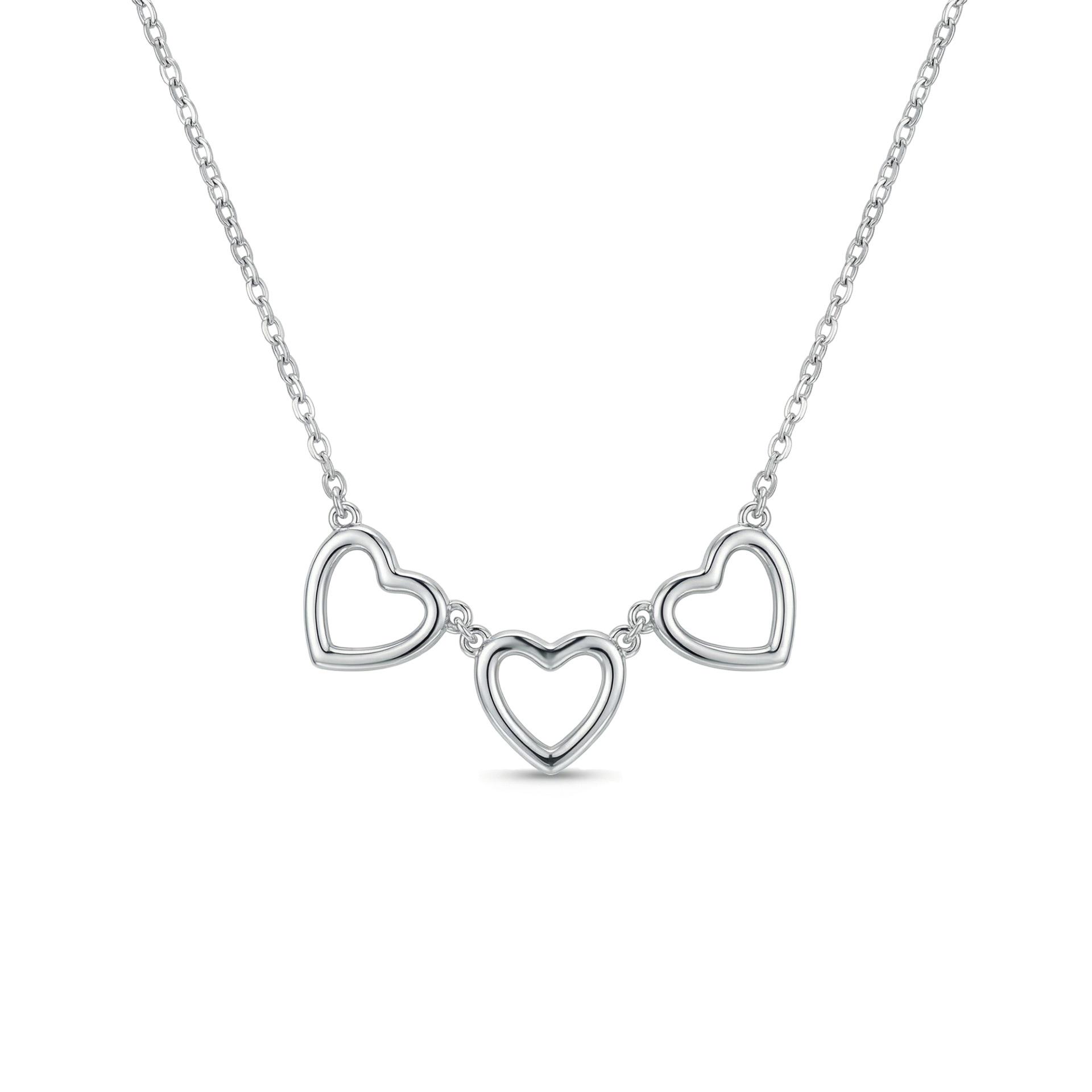 

S925 Sterling Silver Heart Necklace for Women - Elegant High-End Clavicle Chain Pendant 925 Silver платиновий