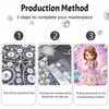 Disney unicorn pearl painting handmade diy pearl art painting simple living room hanging painting decoration
