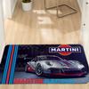 Teppich im Schlafzimmer Teppichmatte MARTINI Super Rennwagen Fußmatte Haustür Fußmatte Außenbereich Maßgeschneiderte Eingang Fußmatte Benutzerdefinierte Badezimmerteppiche