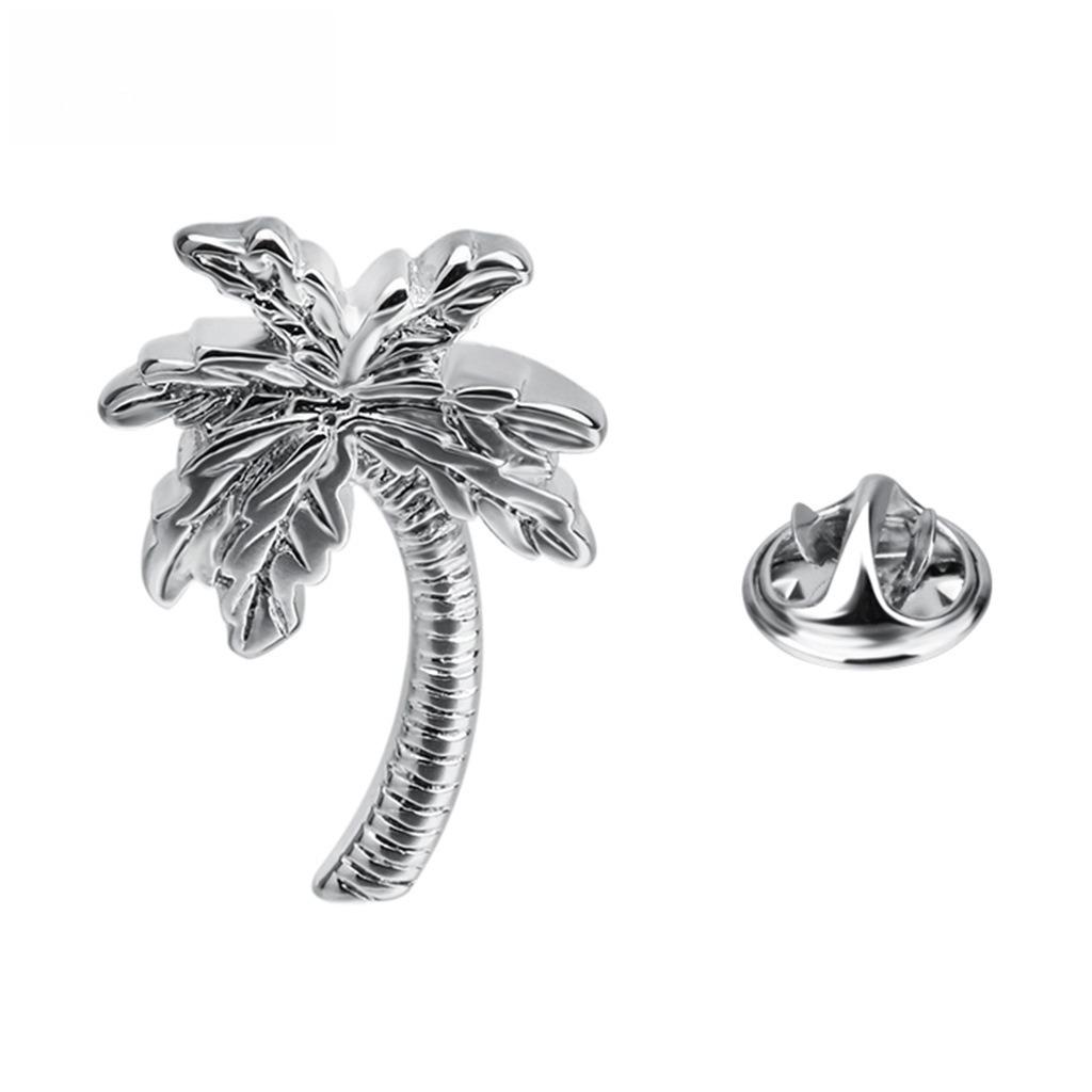 Men's Mini Suit Brooch Gold Colour Lilies Women's Pins Fashion Versatile Formal Clothing Accessories