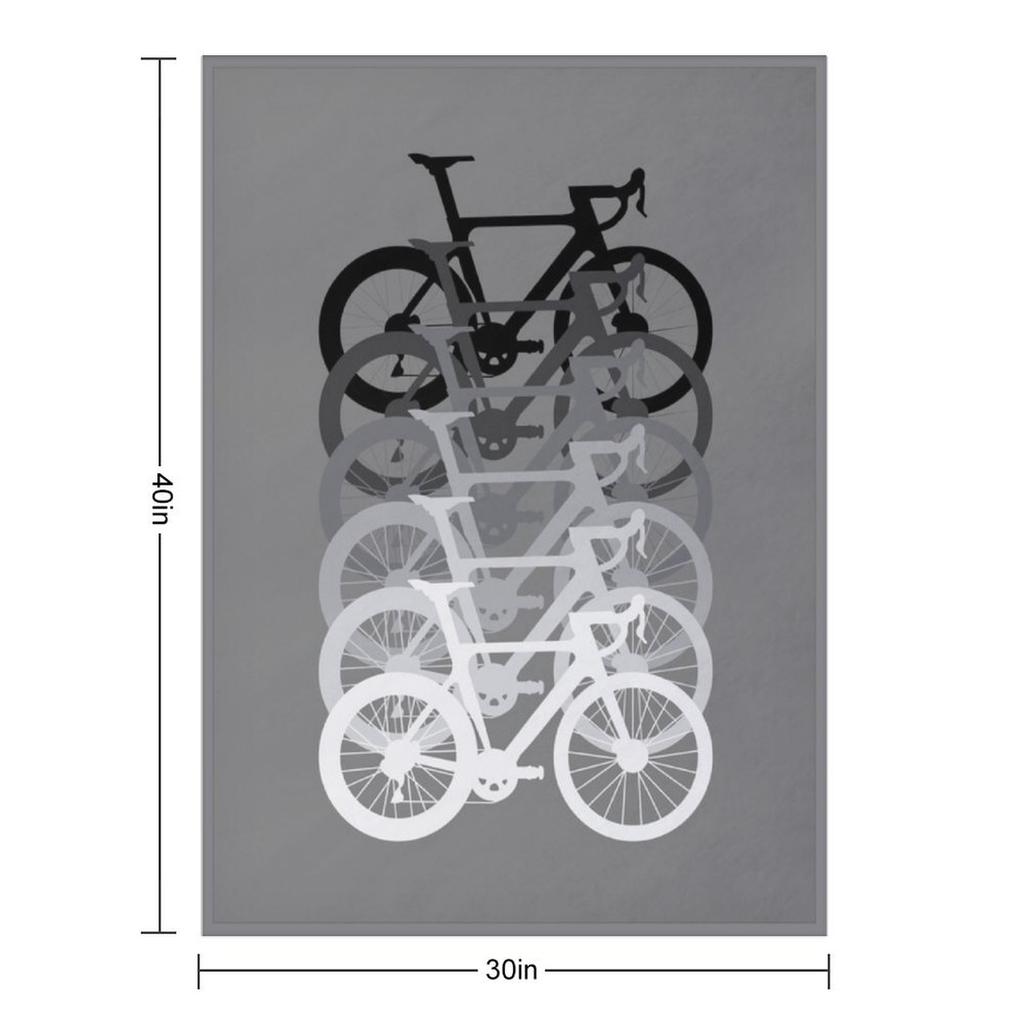 Road Bike Fade Throw Blanket Hairys christmas decoration For Sofa Thin Sofas Blankets