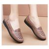 Sandals Summer Breathable Fashionable Hollow Leather Shoes Soft Sole Non Slip Flat Bottom Women's Shoes Perforated Shoes